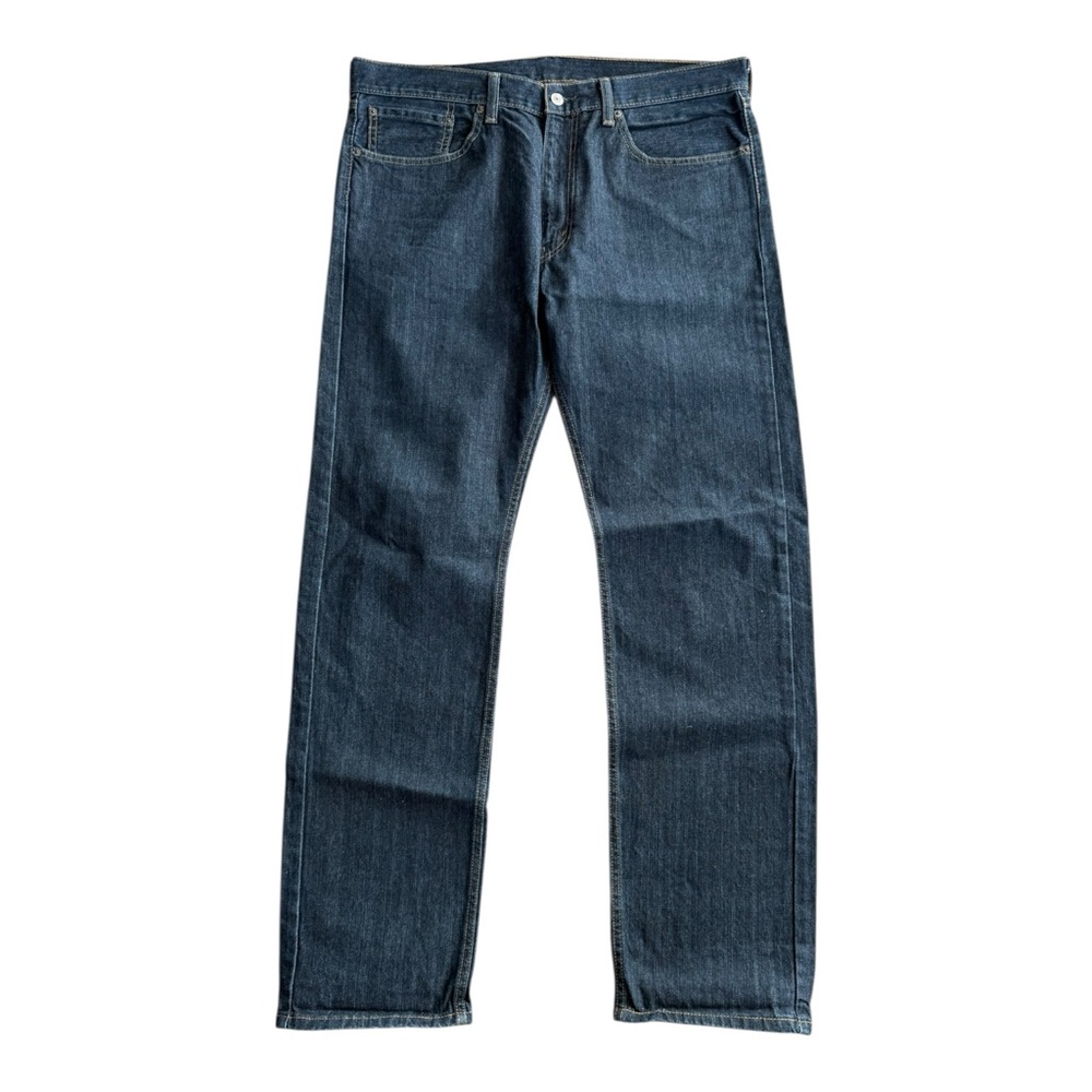 Levi's Men’s 505 TALL Dark Blue Wash Straight Leg Jeans Size 36W 34L